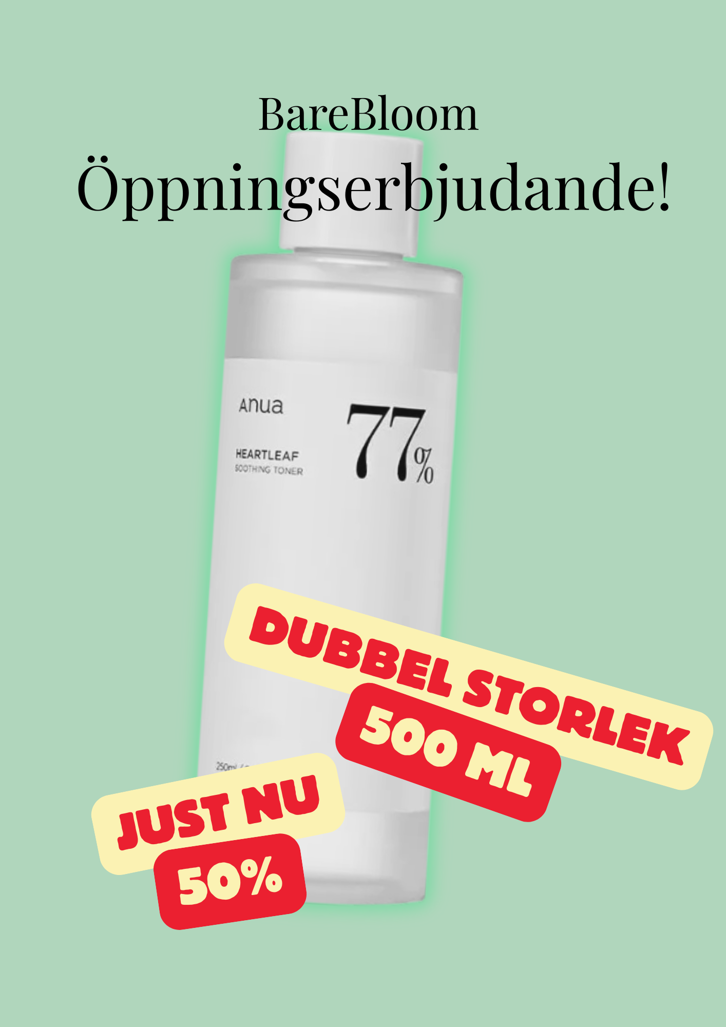 ANUA - Heartleaf 77% Soothing Toner 500ml